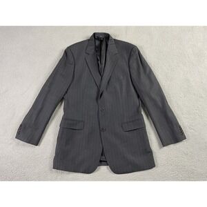 Brooks Brothers Suit Jacket 42 L Gray Wool Striped 346 Designer Luxury Premium